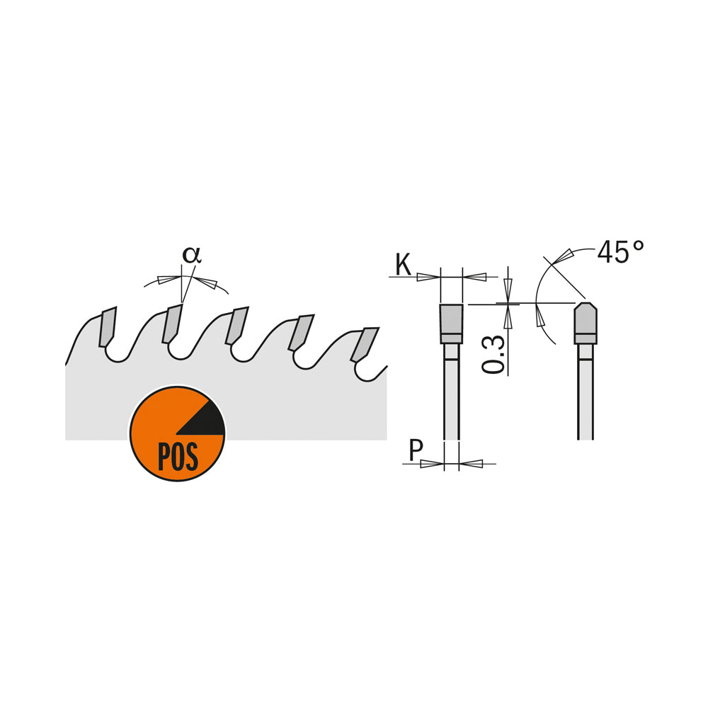 CMT 281.672.12M - Lama a dente trapezoidale cromate e silenziate, serie industriale - CSC Utensili