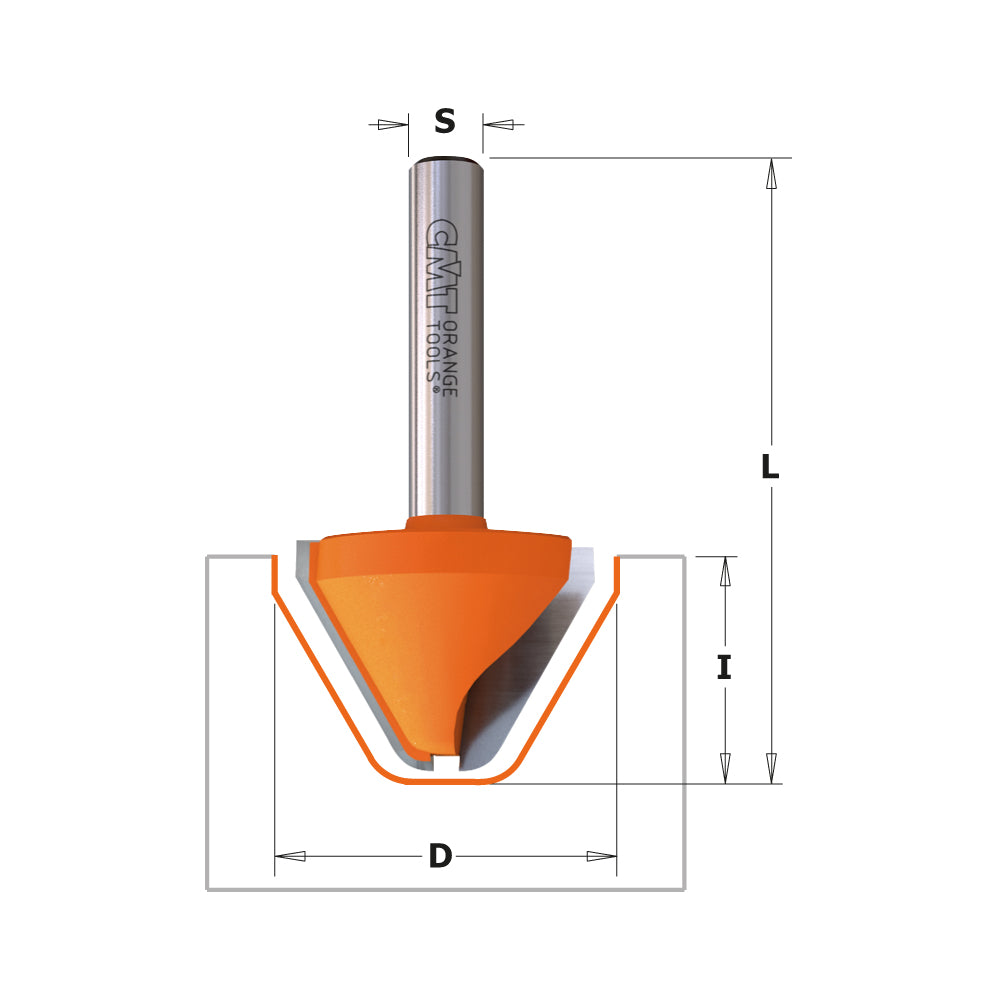 CMT 749.001.11 - Fresa per lettere D=25,4mm s=6mm - CSC Utensili