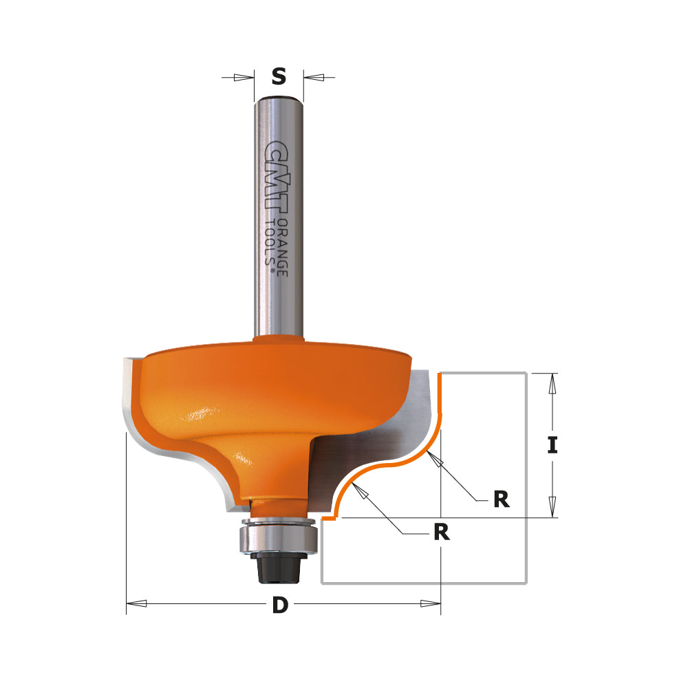CMT 760.040.11 - Fresa profilata D=28,7mm R=4mm s=6mm - CSC Utensili
