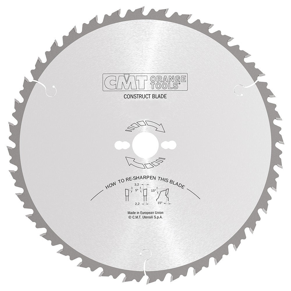 CMT 285.044.20M - Lama circolare con limitatore per taglio lungo vena D=500mm Z=44 - CSC Utensili