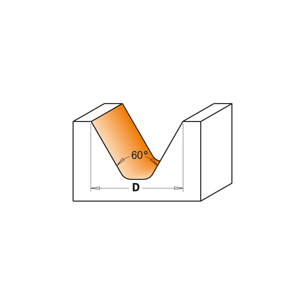 CMT 749.001.11 - Fresa per lettere D=25,4mm s=6mm - CSC Utensili