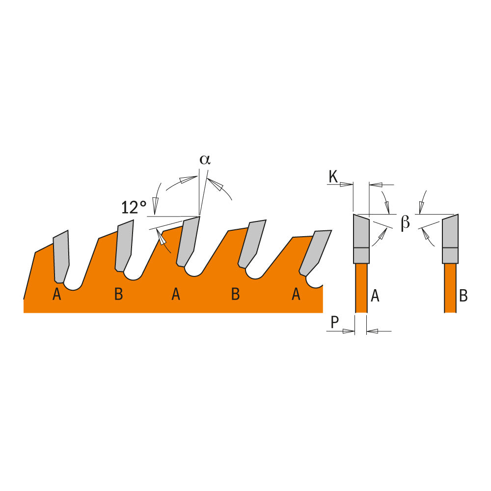 CMT 272.136.36H - Lama sega circolare a spessore sottile D=136mm Z=36 per taglio traverso vena - CSC Utensili