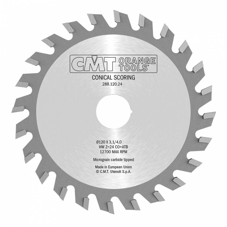 CMT 288.120.24K - Lama circolare incisore a denti conici D=120mm Z=24 - CSC Utensili