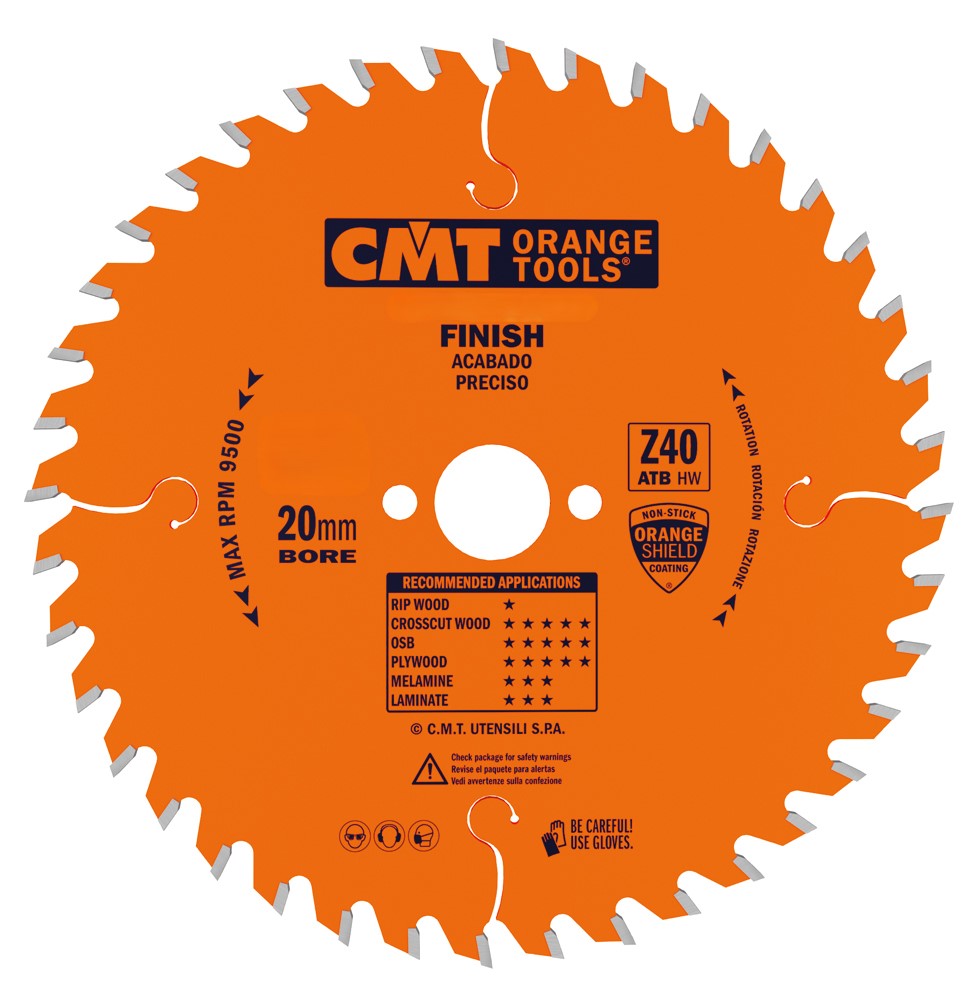 CMT 292.165.40H - Lama circolare per taglio di precisione D=165mm Z=40 - CSC Utensili