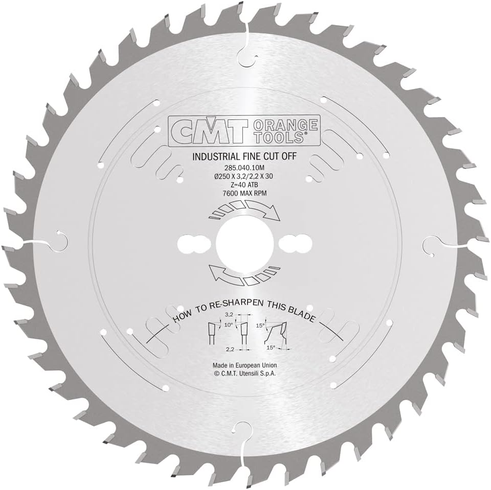 CMT 285.084.14M - Lama circolare per taglio di precisione traverso vena D=350mm Z=84 - CSC Utensili