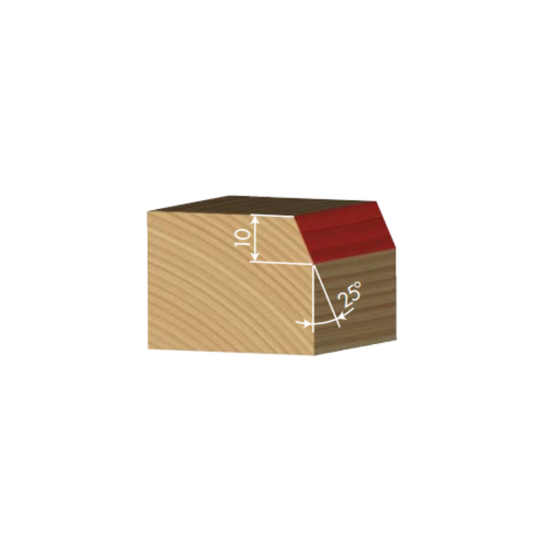 FLAI cod. PA004 222 100 - Fresa per smussare D=22,22mm S=6mm - CSC Utensili
