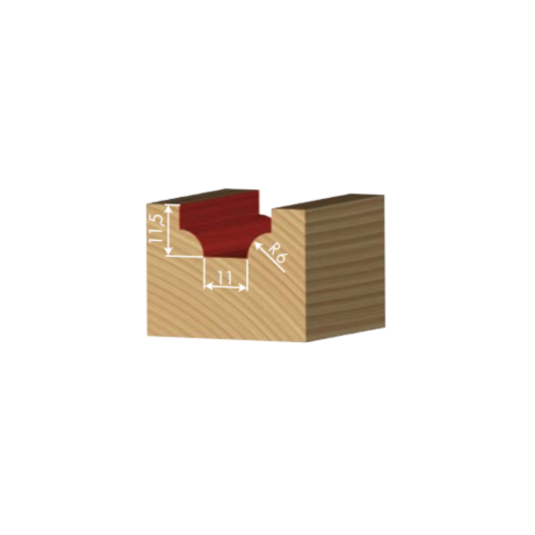 FLAI cod. PA017 230 120 - Fresa “Beading groove” D=23mm S=6mm - CSC Utensili