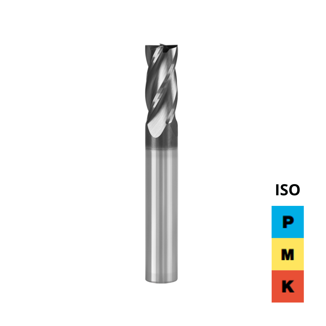 Fresa Z=4 HM per acciai e ghise, diametri da 6 a 20mm - CSC Utensili