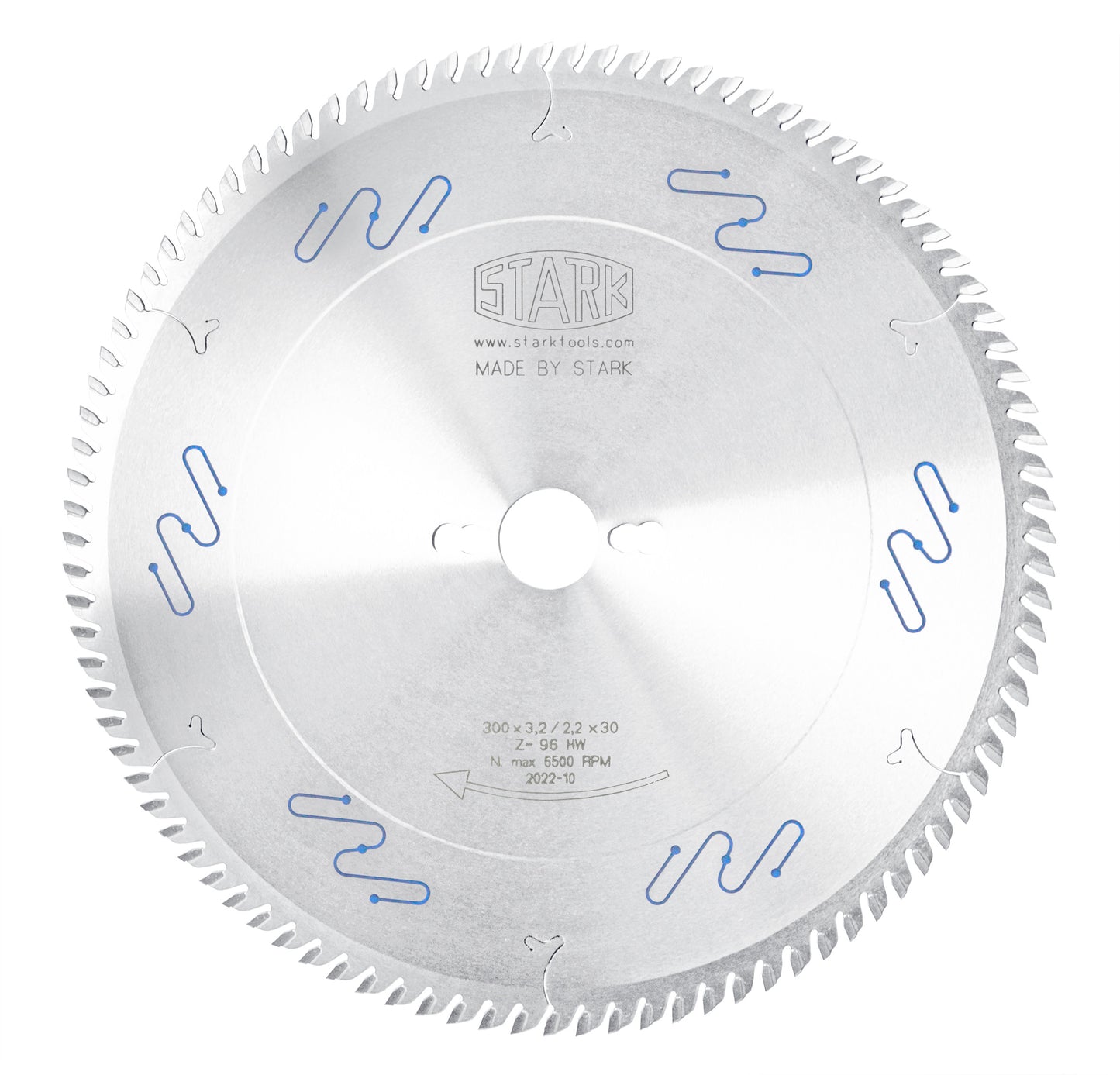 Lama Circolare TCT Universale silenziate per il taglio di pannelli D=250mm Z=80 - STARK - CSC Utensili
