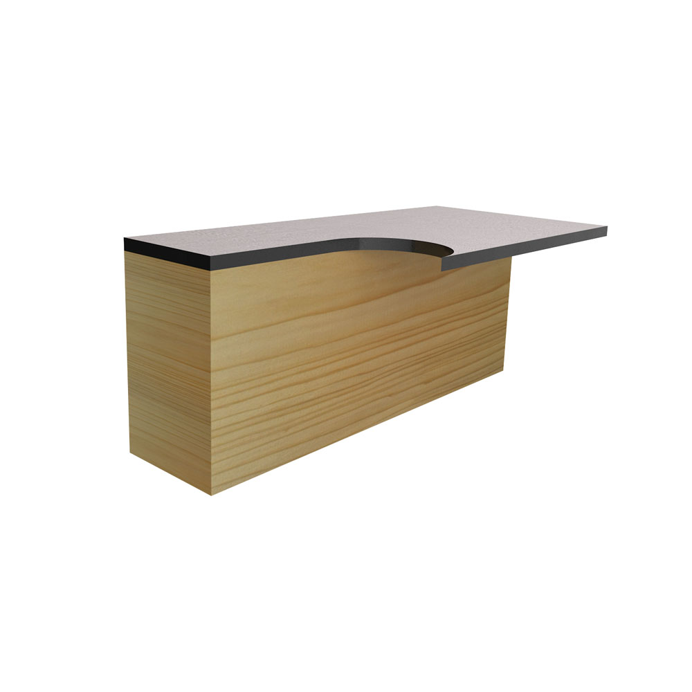 CMT 706.127.11 - Fresa per rifilare a taglienti assiali D=12,7mm s=6mm - CSC Utensili