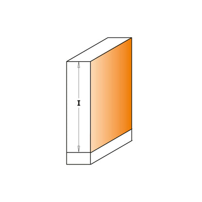 CMT 706.190.11 - Fresa per rifilare a taglienti assiali D=19mm s=6mm - CSC Utensili