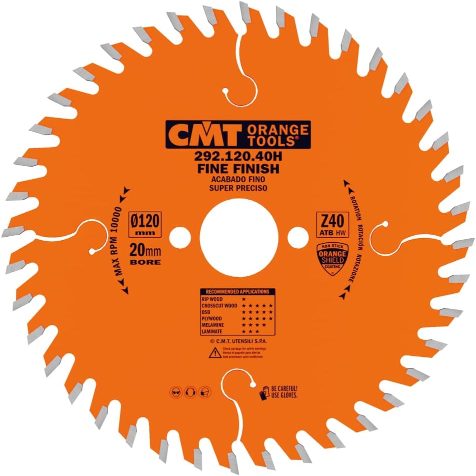 CMT 292.120.40H - Lama circolare per taglio di precisione per macchine portatili  D=120mm Z=40