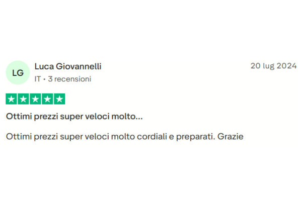 Recensione cliente