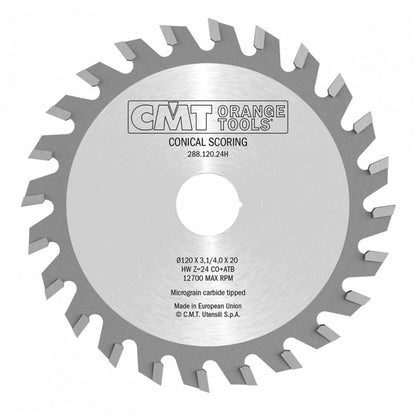 CMT 288.120.24H - Lama circolare incisore a denti conici D=120mm Z=24 - CSC Utensili