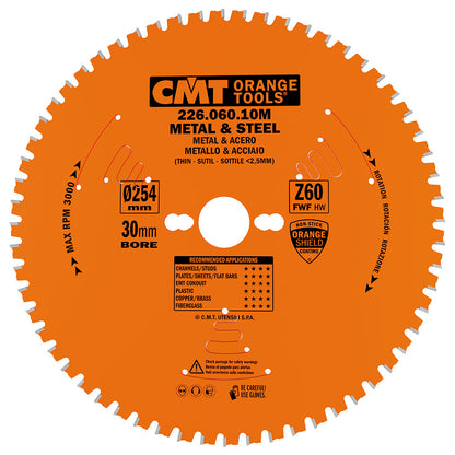 CMT 226.090.14M - Lama sega circolare D=355mm Z=90 per taglio metalli - CSC Utensili