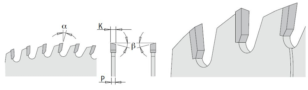 CMT 285.060.10M - Lama sega circolare D=250mm Z=60 per taglio traverso vena - CSC Utensili