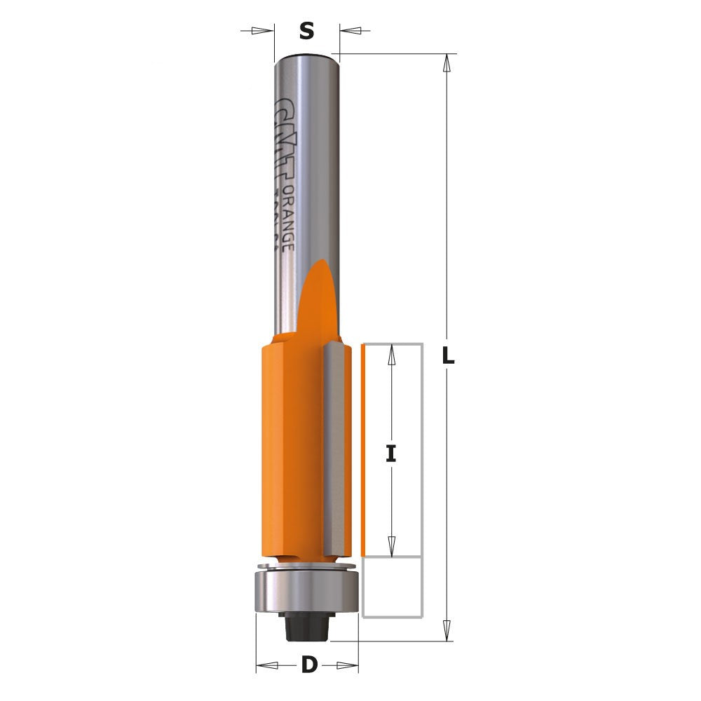CMT 706.190.11 - Fresa per rifilare a taglienti assiali D=19mm s=6mm - CSC Utensili