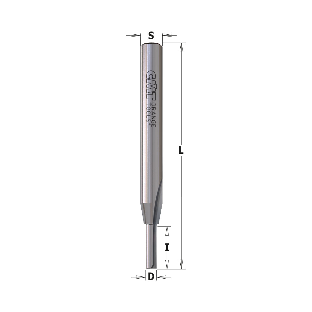 CMT 712.040.11 - Fresa a taglienti dritti per sede guarnizioni per serramenti D=4mm s=6mm - CSC Utensili