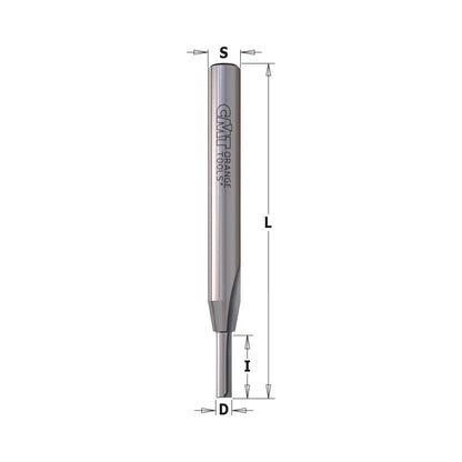 CMT 712.040.11 - Fresa a taglienti dritti per sede guarnizioni per serramenti D=4mm s=6mm - CSC Utensili