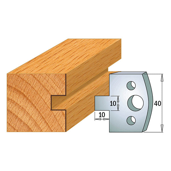 CMT 690.091 / 691.091 - Coppia di Coltelli sagomati e Limitatori di sicurezza , altezza l=40mm