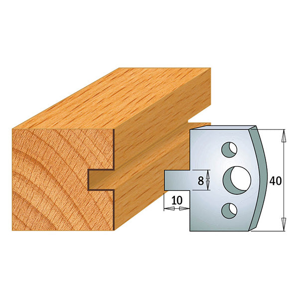 CMT 690.094 / 691.094 - Coppia di Coltelli sagomati e Limitatori di sicurezza , altezza l=40mm