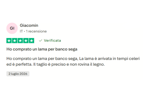 Recensione cliente