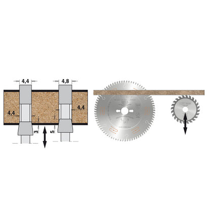 CMT 288.100.20H - Lama circolare incisore a denti conici D=100mm Z=20 - CSC Utensili
