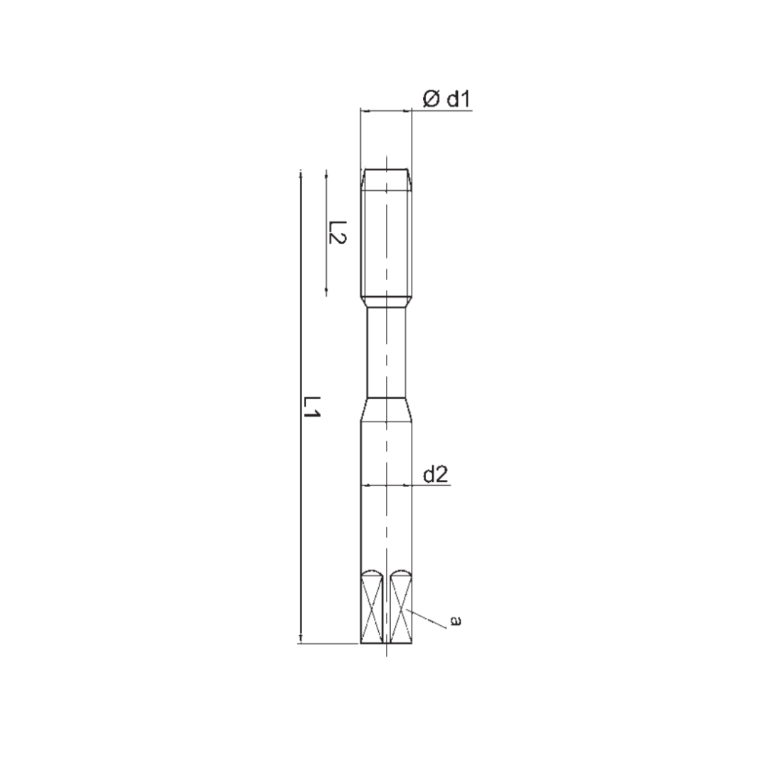 Maschio da filettare a macchina M10x1,5mm HSSE DIN 371 - Ardatz ref. 202 - CSC Utensili