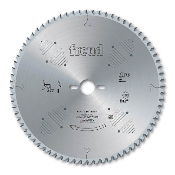 FREUD LG2B - Lama circolare per taglio lungo e traverso vena D=250mm Z=60 - CSC Utensili