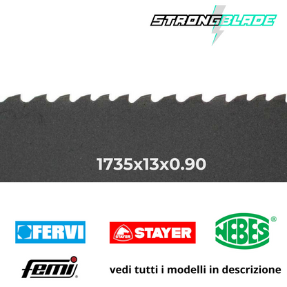Set di Lame per Sega a nastro 1735x13x0,90mm per macchine portatili taglio metalli | STRONGBLADE - CSC Utensili